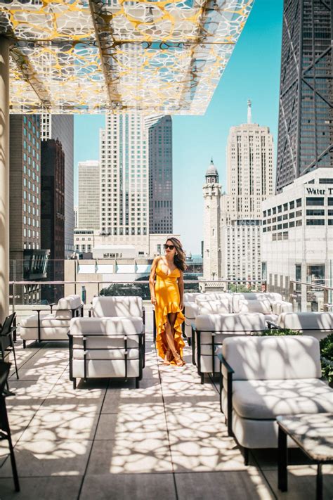 Best Chicago Rooftop Bars - Red Soles and Red Wine