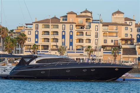 Premium Photo Yatch Ship On The Sea Near A Building