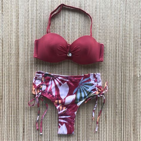 Biquini Hot Pants Detalhe P Rola Carmim Dondoca Moda Feminina Dondoca