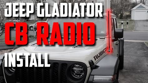 Jeep Gladiator Cb Radio Install Cobra 75 Youtube