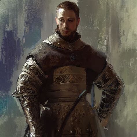 Professional Painting Of A Medieval Noble By Jeremy Mann Rutkowski And