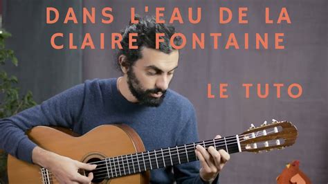 Dans l'eau de la claire fontaine : le tuto guitare Chords - Chordify