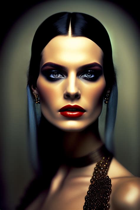 Lexica - Analog style, goth gothic goddess, close up portrait photo by