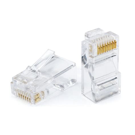 Коннектор RJ45 ATcom RJ45 8p8c Cat 5e - разъем rj45 поштучно, упаковка ...