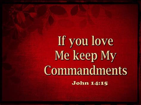 John If You Love Me You Will Keep My Commandments