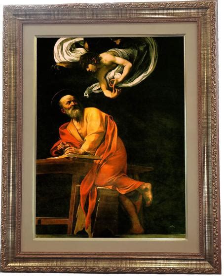 Quadro Religioso de São Mateus Evangelista modelo 01 medindo 53 x