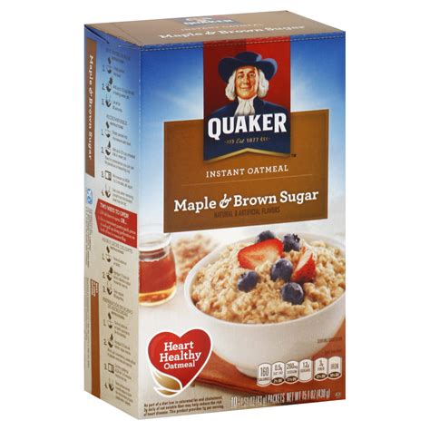 Quaker Instant Oatmeal Brown Sugar Nutrition Facts Besto Blog