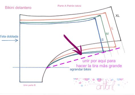 Los Tutoriales De Artbril Cosemos Juntas Bikini Patrones