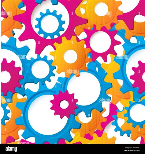 Cog Wheels Textured Seamless Vector Stock Vector Image And Art Alamy