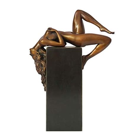 Bronze Reclining Sexy Nude Adult Female Statue Figurine Erotic Naked Woman Sculpture Art