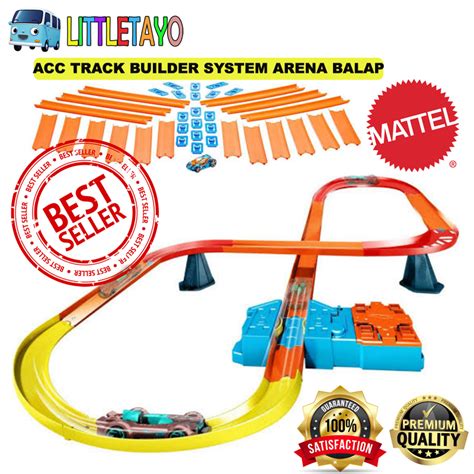 Jual Hot Wheels Track Loop Launcher Ramp Jump Curve Konektor Set Arena Balap Builder Original