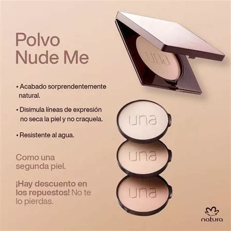 Base De Maquillaje En Polvo Natura Una REPUESTO Polvo Compacto Nude Me