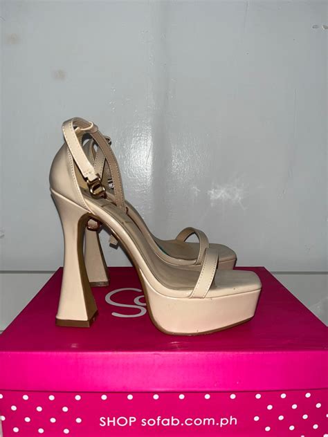 Sofab Elias Platform Heels Nude Women S Fashion Footwear Heels On Carousell