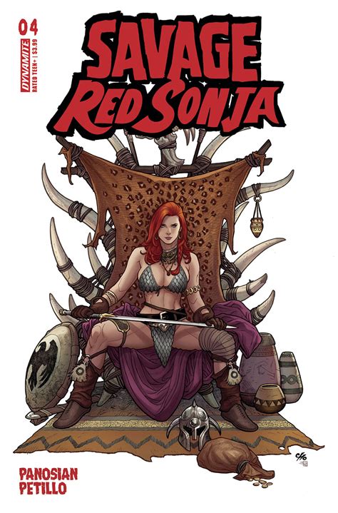 Savage Red Sonja 4 Cover B Variant Frank Cho Cover