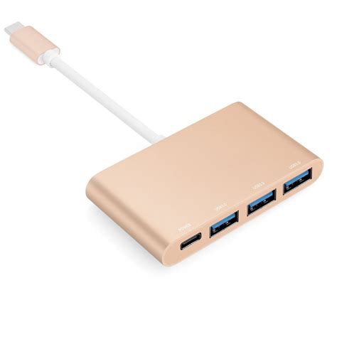 29W(14.5V/2A) USB C Charging Hub,Super Speed USB C (Type C) to 4-Ports ...