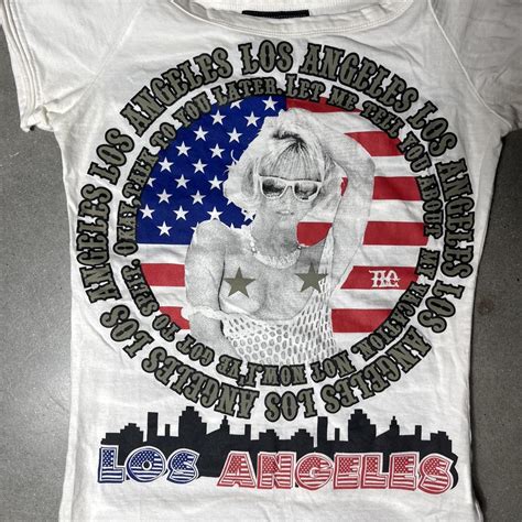 Gyaru Naked Figure Printed Cut Out Back Top Vintage Depop