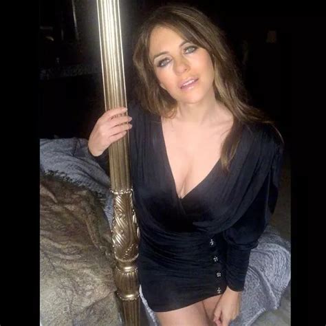 Liz Hurley Puts On Booby Display As She Spills Out Of Minidress For Red Hot Reveal Daily Star