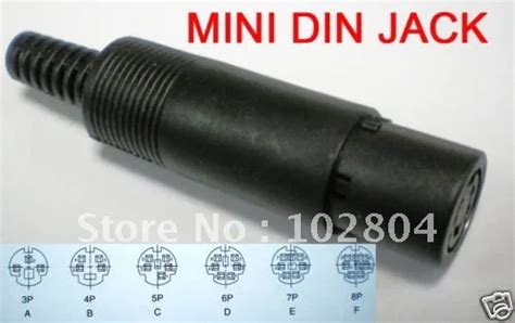 Aliexpress.com : Buy Mini DIN Jack Female Connector 4 Pin or 5 Pin 6 ...