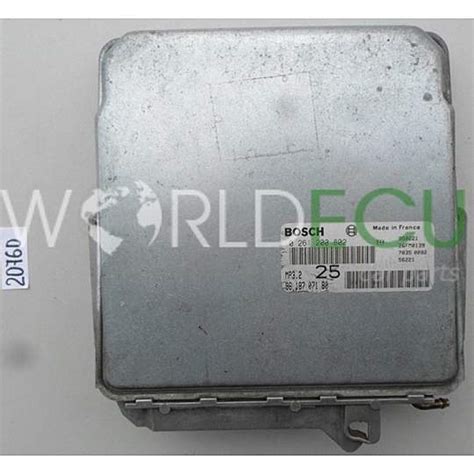 ECU Engine Control Unit CITROEN PEUGEOT BOSCH 0 261 200 802 0261200802