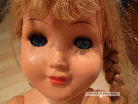 Jahre Alte Puppe G W Blonde Zöpfe Mit Puppenkleider Und Mantel