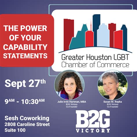 The Power Of Your Capability Statements With The Greater Houston Lgbt