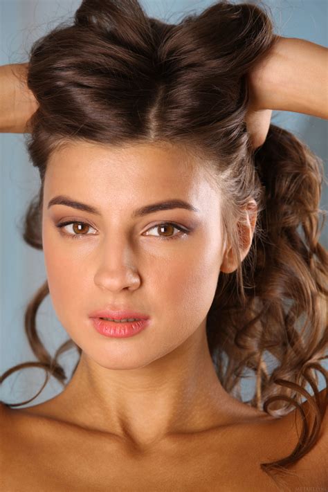 Glamorous Teen Babe Melena A Strips Naked Displays Her Hot Tanned Body CoedCherry