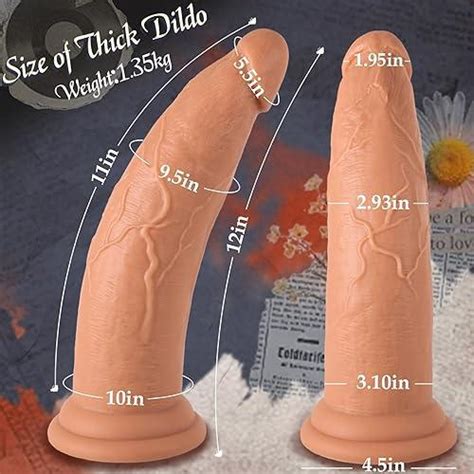 Huge Thick Dildo No Balls Inch Realistic Large Anal Dildo With Tapered Curve Thick