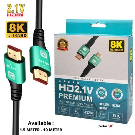 Jual Kabel Hdmi 8k High Speed Ultra Hd Premium High Quality 5m Dan 10m