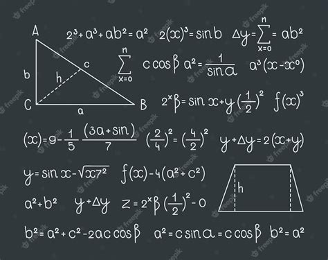 Premium Vector | Math formula scientific symbols mathematics ...