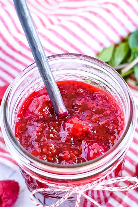 Raspberry Sauce Recipe For Desserts Pitchfork Foodie Farms