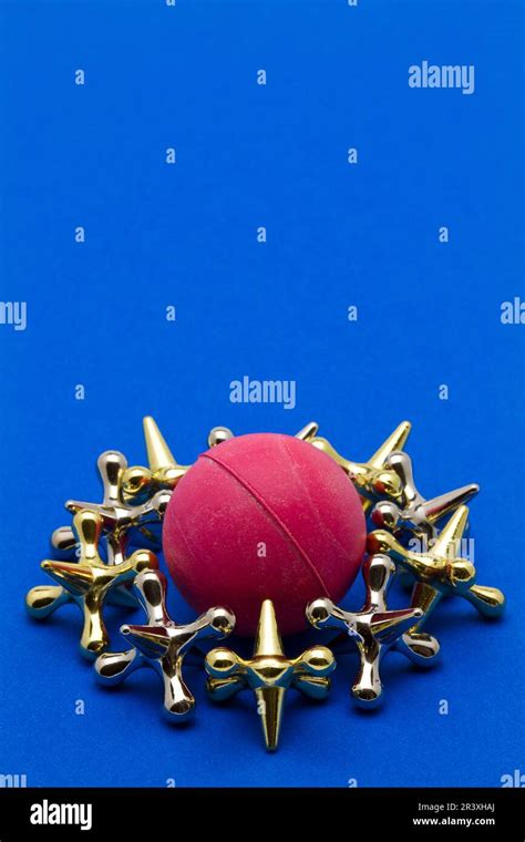 Jacks Game Pieces Stock Photo Alamy