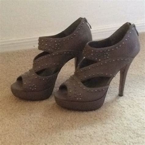 Vince Camuto Taupe Nude Heels Pumps Platforms Gem