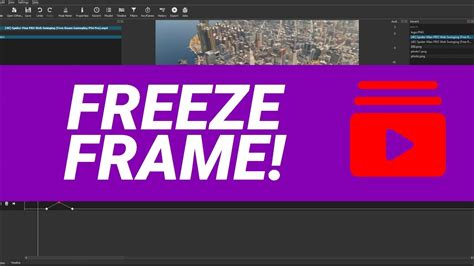 How To Freeze Frame In Shotcut Youtube