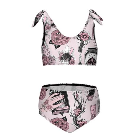 Ostara Girl S 2 Piece Bikini Set Beach Sport Swimsuit Swimwear 6 7Y110cm Walmart