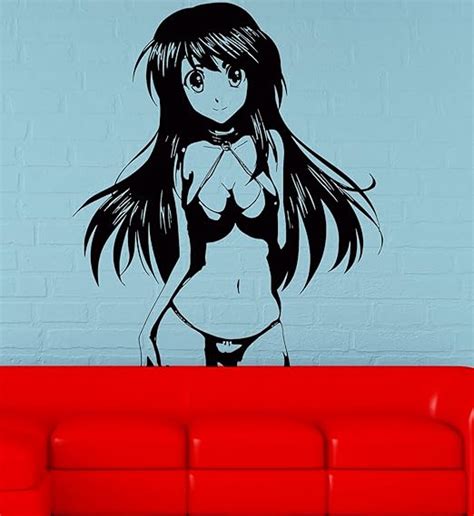 Amazon Wall Stickers Vinyl Decal Hot Sexy Anime Girl In Bikini Decor For Bedroom Z2193i