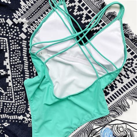 One Piece Women S Swimsuit Sexy Backless Bikini Tight Beach Swimwear For Summer Shopee Malaysia