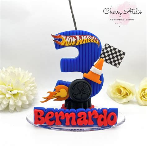 Vela Hot Wheels Biscuit Personalizada Elo