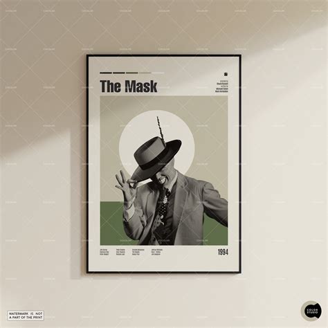 The Mask, Jim Carrey, Retro Movie Poster, Midcentury Modern, Retro Tv ...