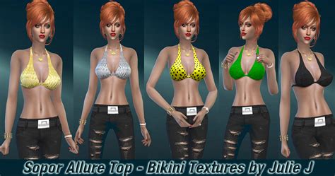 Sopor S Allure Top With Bikini Textures By Julie J Clothing LoversLab