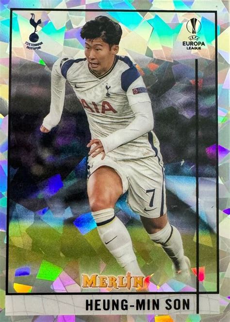 Heung Min Son 2020 Topps Merlin Chrome UEFA Champions League 44 Atomic