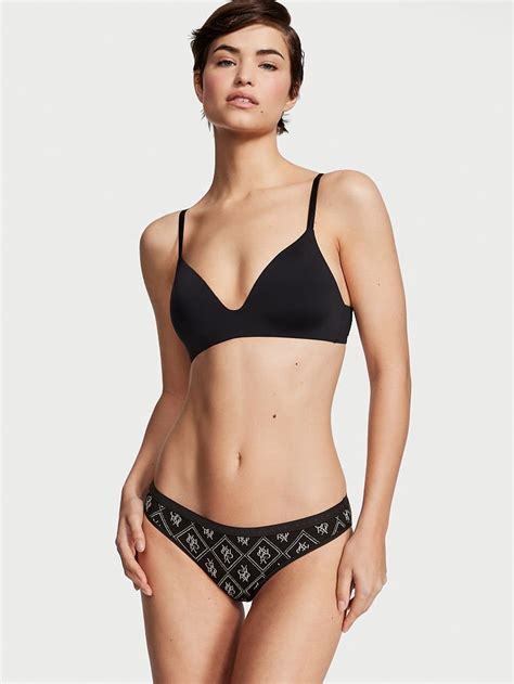 Esnek Pamuklu Bikini K Lot Siyah Vs Elmas Logolu Vs Victoria S Secret Vsl
