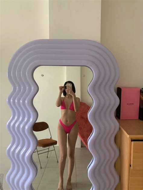 Hot Pink Bikini Set Women S Fashion Swimwear Bikinis Swimsuits On Carousell