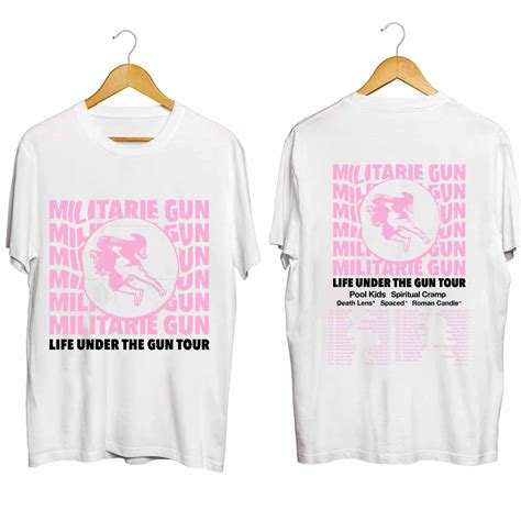 Militarie Gun Life Under The Gun 2024 Tour Shirt Militarie Gun Band