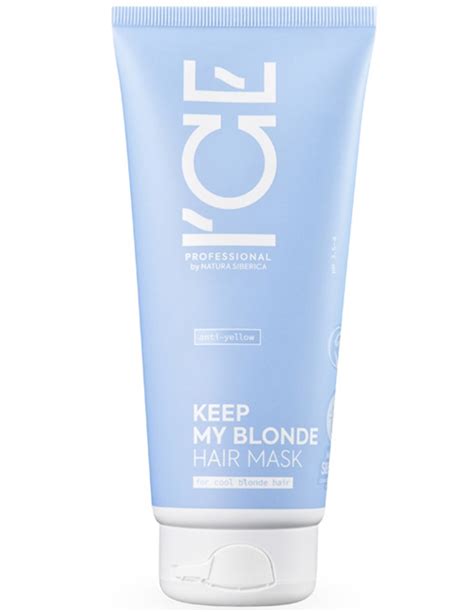 Natura Siberica ICE Professional KEEP MY BLONDE MASK Anti Yellow For Blond Hair Ml Oz