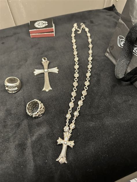 Chrome Hearts Chrome Hearts chain necklace Large Cross | Grailed