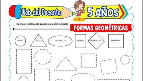 Formas Geom Tricas Para Ni Os De A Os Web Del Docente