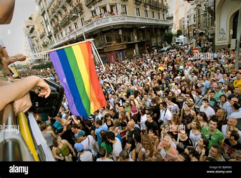 Gay Pride Parade 2007 Madrid Spain Europe Stock Photo Alamy