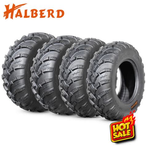 Full Set 4 Atv Tires 25x8 12 25x8x12 Front 25x10 12 25x10x12 Rear 6pr