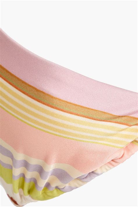 ZIMMERMANN Striped Triangle Bikini THE OUTNET