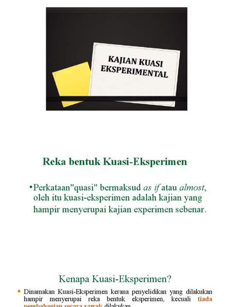 Kuasi Eksperimen Pdf